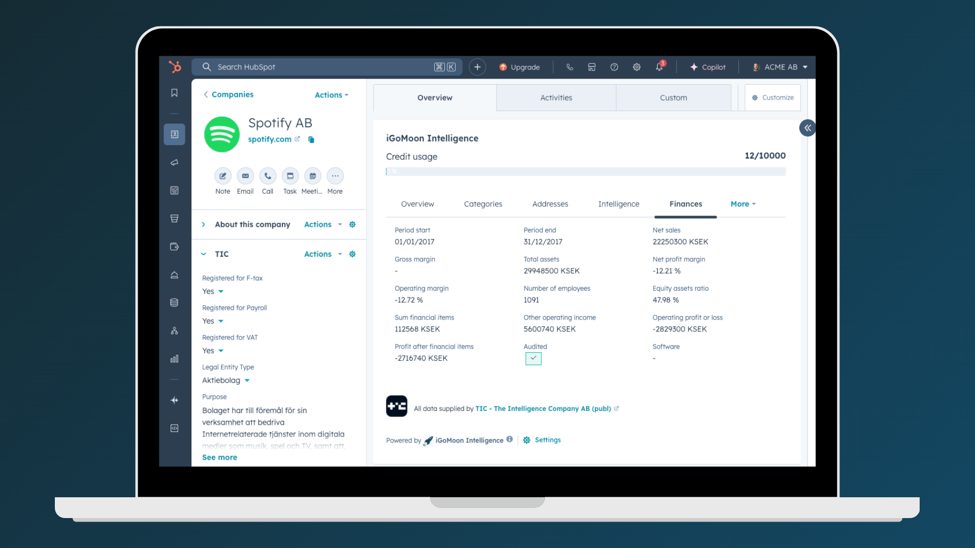 Swedish Company Data Enrichment